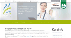 Desktop Screenshot of iafw-gesundheitswesen.de