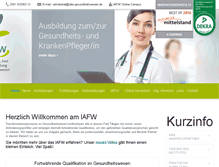 Tablet Screenshot of iafw-gesundheitswesen.de